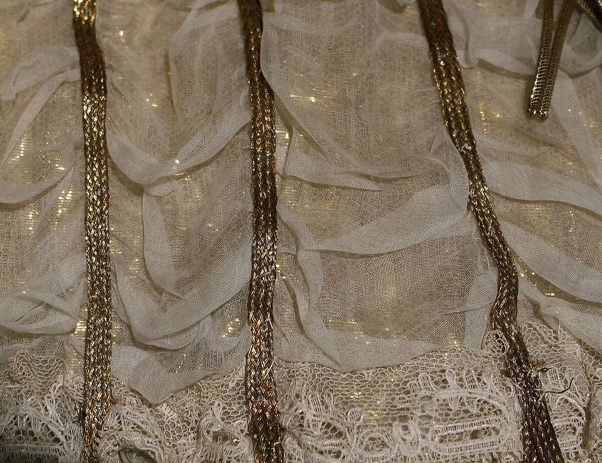 Ball gown, silk, British