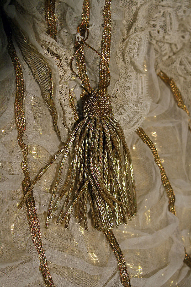 Ball gown, silk, British