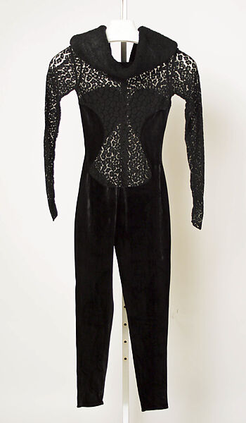 Bodysuit, Azzedine Alaïa (French (born Tunisia), Tunis 1935–2017 Paris), synthetic fiber, French