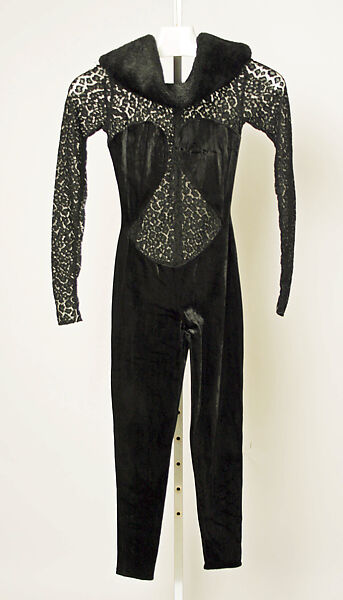 Bodysuit, Azzedine Alaïa (French (born Tunisia), Tunis 1935–2017 Paris), synthetic fiber, French 