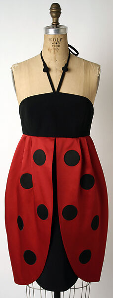 "Coccinella" ("Ladybug") dress, House of Moschino (Italian, founded 1983), silk, Italian 