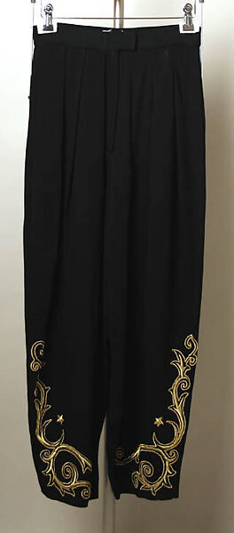 Suit, Rifat Ozbek (British, born Turkey, 1953), synthetic fiber, British