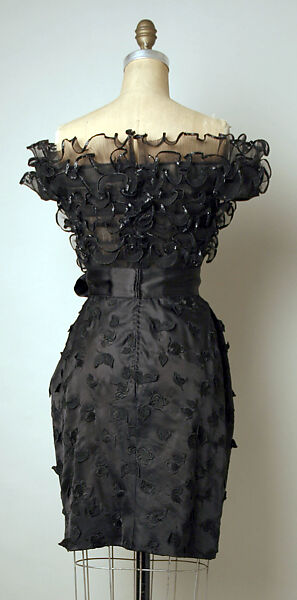 Evening dress, Arnold Scaasi (American, born Montreal, Canada, 1931–2015), silk, synthetic fiber, American