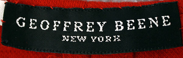 Jumpsuit, Geoffrey Beene (American, Haynesville, Louisiana 1927–2004 New York), wool, American