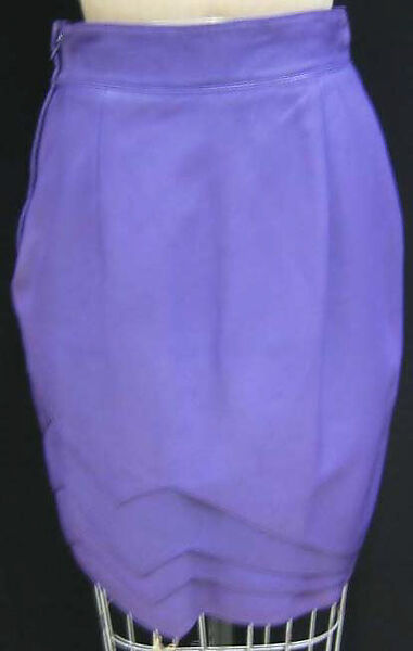 Ensemble, Gianni Versace (Italian, founded 1978), (a) silk; (b) leather, Italian