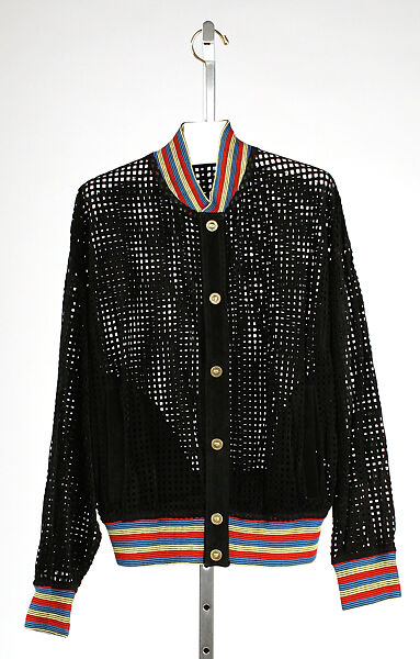 Jacket, Gianni Versace (Italian, founded 1978), leather, Italian