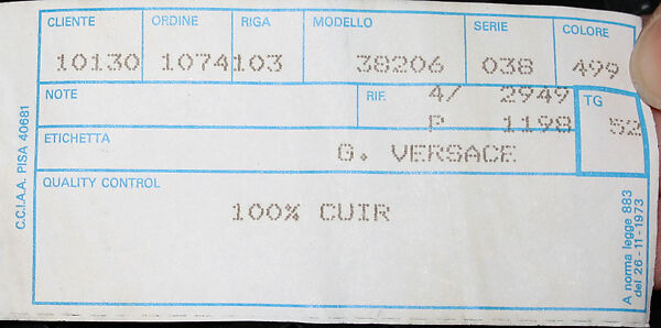 Jacket, Gianni Versace (Italian, founded 1978), leather, Italian