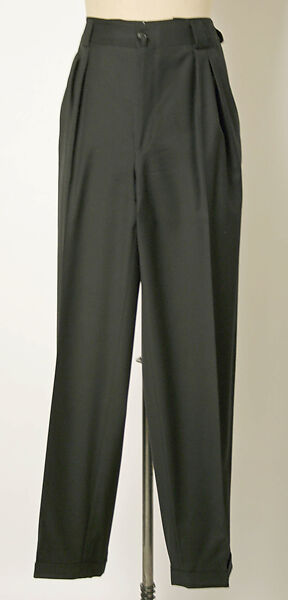 Trousers, Gianni Versace (Italian, founded 1978), wool, Italian 