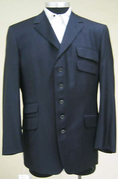 Suit, Gianni Versace (Italian, founded 1978), (a, b) wool; (c) cotton, Italian