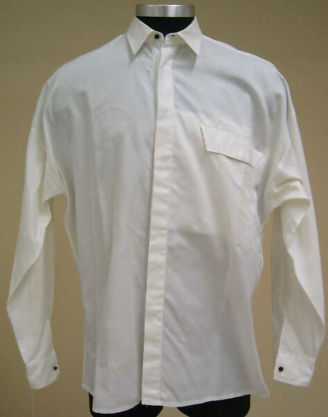 Suit, Gianni Versace (Italian, founded 1978), (a, b) wool; (c) cotton, Italian