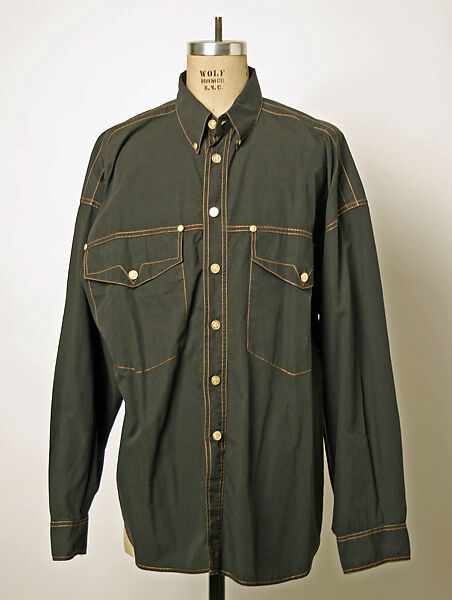 Shirt, Gianni Versace (Italian, founded 1978), cotton, Italian 