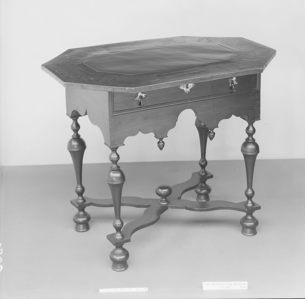 Slate Table, Birch, white pine, walnut, spruce, American