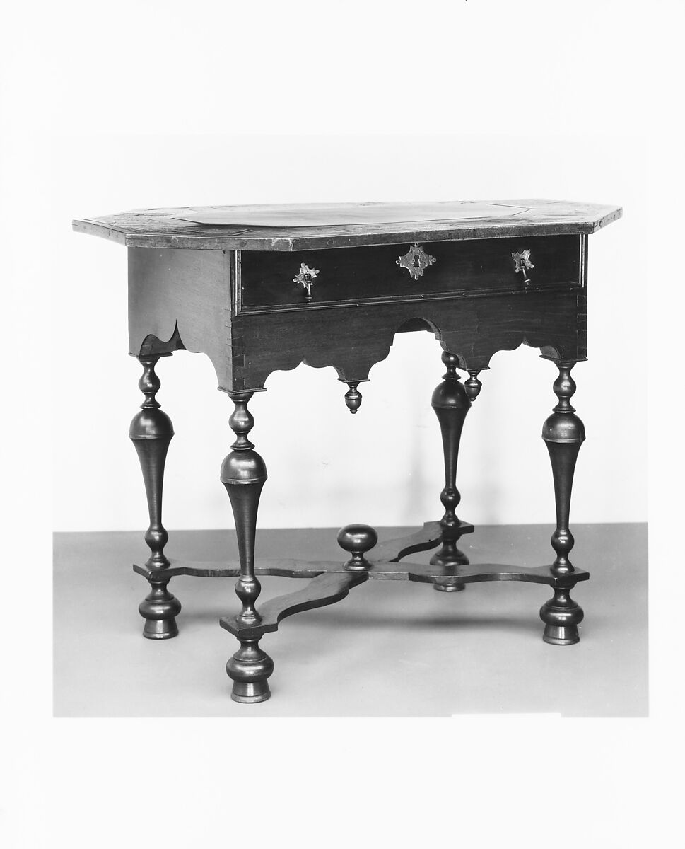 Slate Table, Birch, white pine, walnut, spruce, American