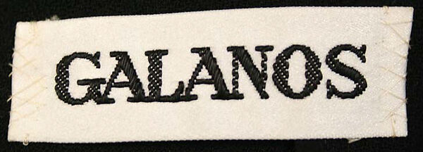 Dress, James Galanos (American, Philadelphia, Pennsylvania, 1924–2016 West Hollywood, California), wool, leather, American