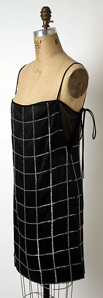 Evening dress, James Galanos (American, Philadelphia, Pennsylvania, 1924–2016 West Hollywood, California), silk, glass, American