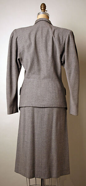 Suit, Pauline Trigère (American, born France, Paris 1908–2002 New York), wool, metal, American