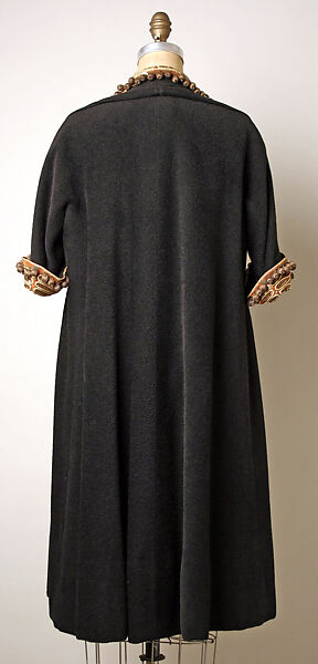 Coat, Pauline Trigère (American, born France, Paris 1908–2002 New York), wool, metal, cotton, American