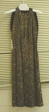 Evening dress, Pauline Trigère (American, born France, Paris 1908–2002 New York), wool, glass, American