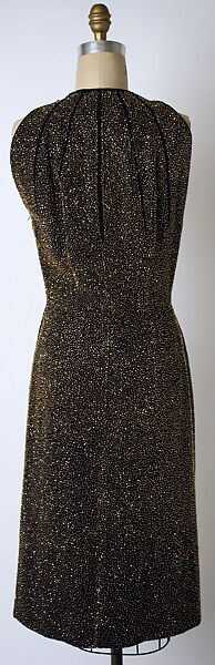 Evening dress, Pauline Trigère (American, born France, Paris 1908–2002 New York), wool, glass, American