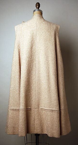 Coat, Pauline Trigère (American, born France, Paris 1908–2002 New York), wool, glass, American