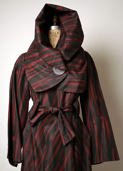 Coat, Pauline Trigère (American, born France, Paris 1908–2002 New York), silk, American