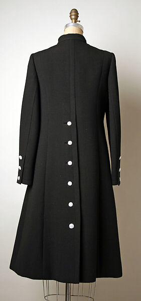 Coat, Pauline Trigère (American, born France, Paris 1908–2002 New York), wool, glass, American