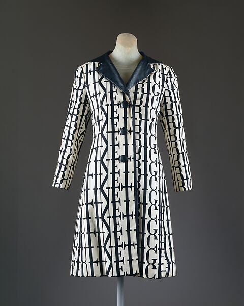 Coat, Pauline Trigère (American, born France, Paris 1908–2002 New York), cotton, synthetic leather, American 