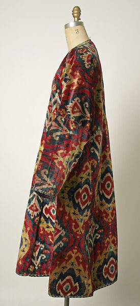 Coat, Silk; ikat woven
