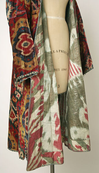 Coat, Silk; ikat woven