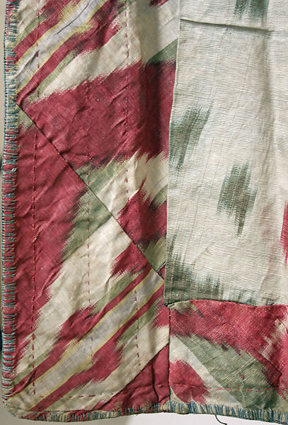 Coat, Silk; ikat woven