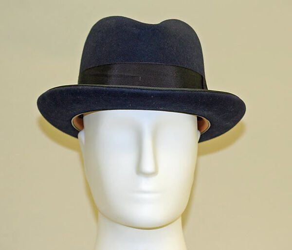 Hat, wool, silk, American 