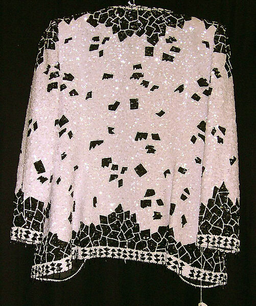 Evening suit, James Galanos (American, Philadelphia, Pennsylvania, 1924–2016 West Hollywood, California), silk, synthetic fiber, plastic, American