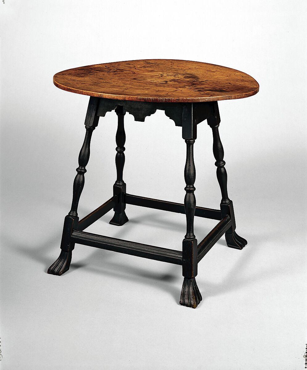 Oval table, Maple, oak, American 