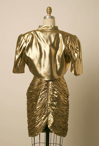 Dress, Vicky Tiel (French, born United States, 1943), synthetic fiber, lamé, French