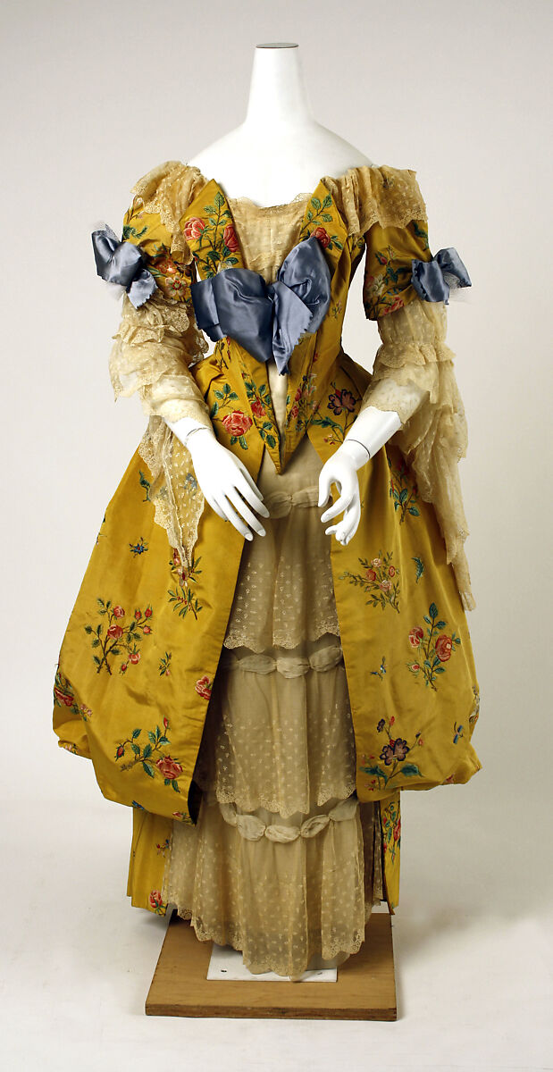 Fancy dress costume, House of Worth (French, 1858–1956), silk, cotton, French 