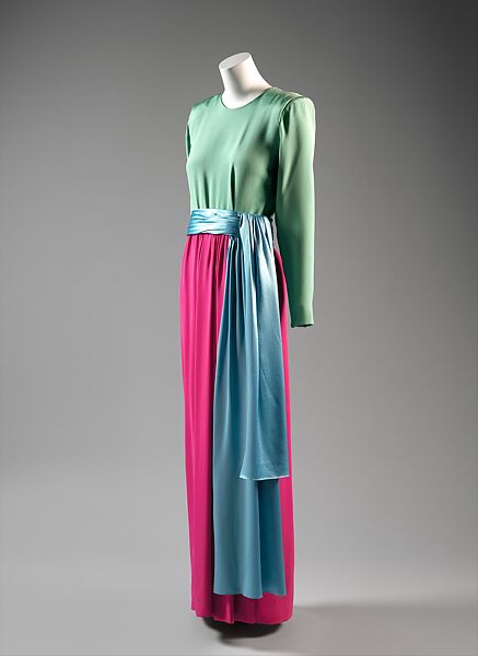 Evening dress, Yves Saint Laurent (French, founded 1961), silk, French