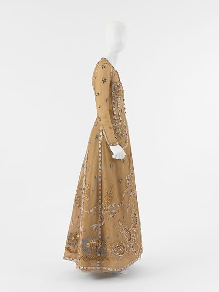 Evening ensemble, House of Chanel (French, founded 1910), silk, metal, French