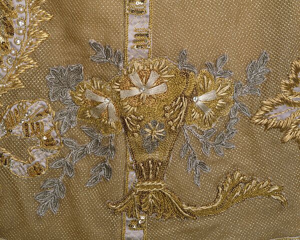 Evening ensemble, House of Chanel (French, founded 1910), silk, metal, French