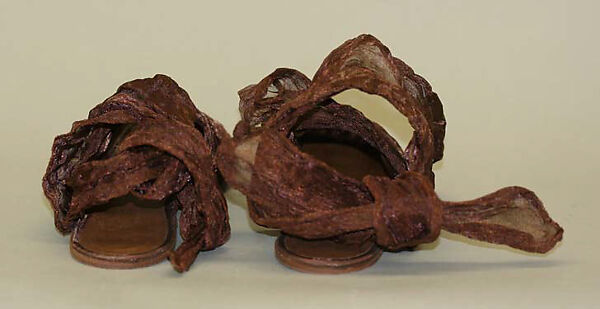 Shoes, Romeo Gigli (Italian, born 1949), metal, leather, Italian