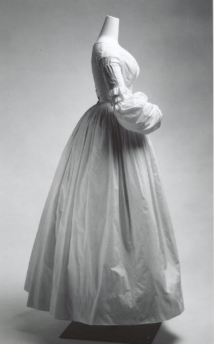 Dress, cotton, American