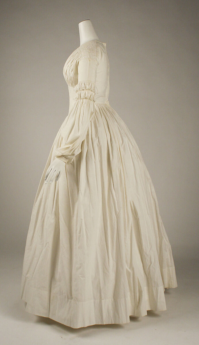 Dress, cotton, American