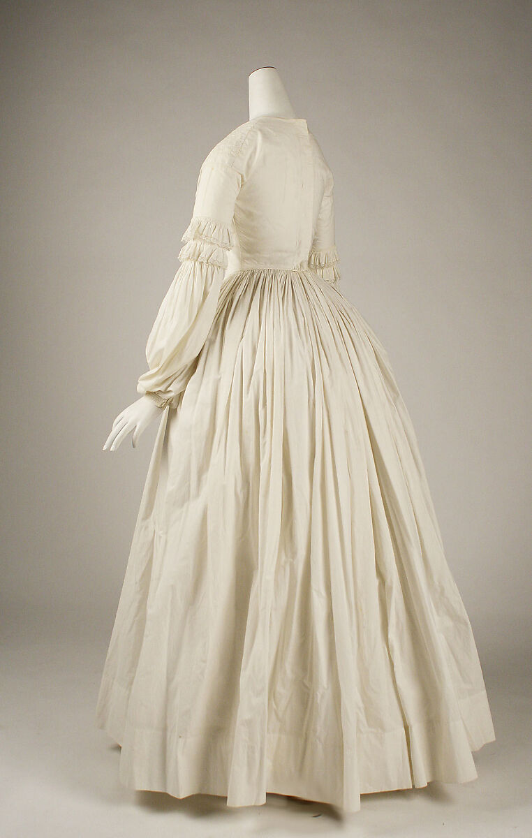 Dress, cotton, American