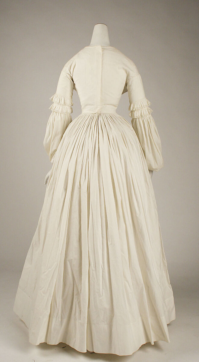 Dress, cotton, American