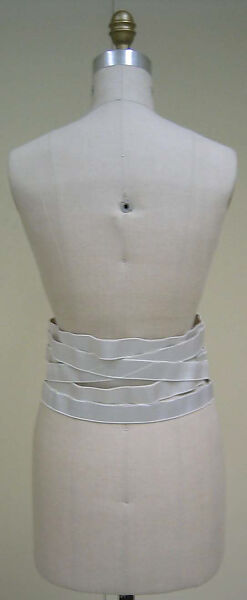 Belt, Jean Paul Gaultier (French, born 1952), elastic, leather, French