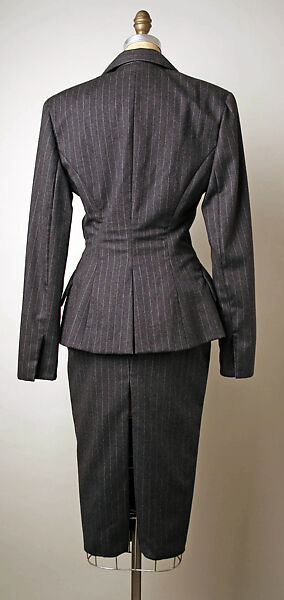 Suit, Carmelo Pomodoro (American, 1955–1992), wool, silk, cotton, plastic, metal, American