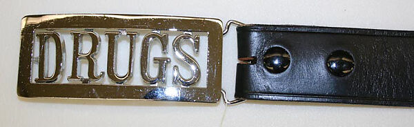 Belt, Stephen Sprouse (American, 1953–2004), leather, American