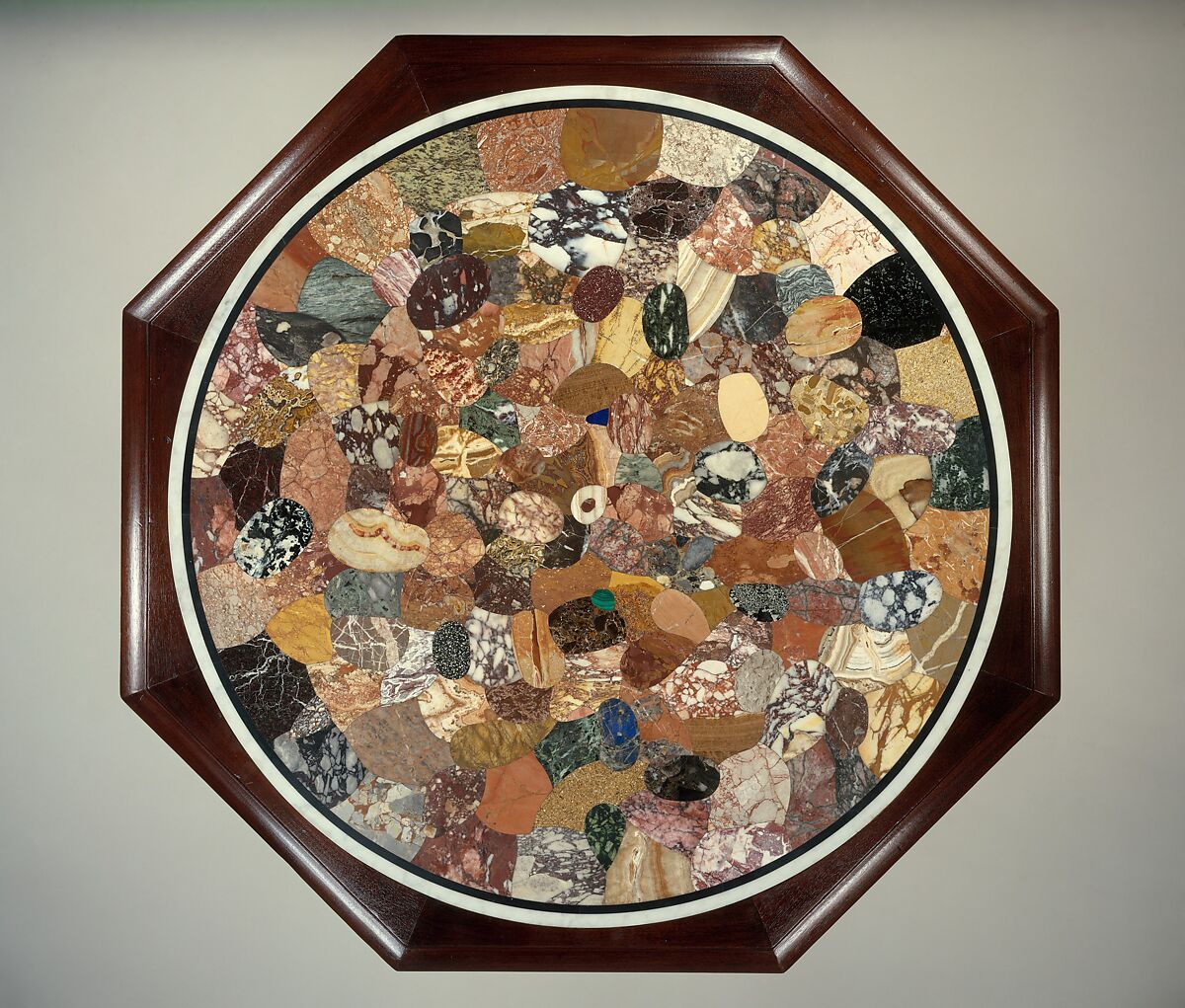 Table, Walnut, marble, American