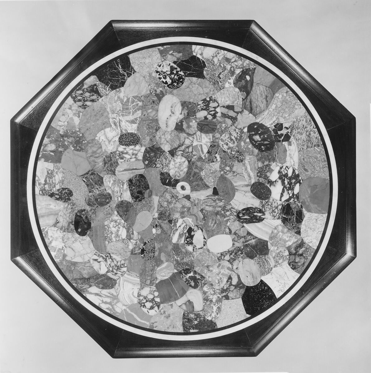 Table, Walnut, marble, American