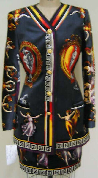 Suit, Versace Couture (Italian, founded 1992), silk, rayon, Italian 