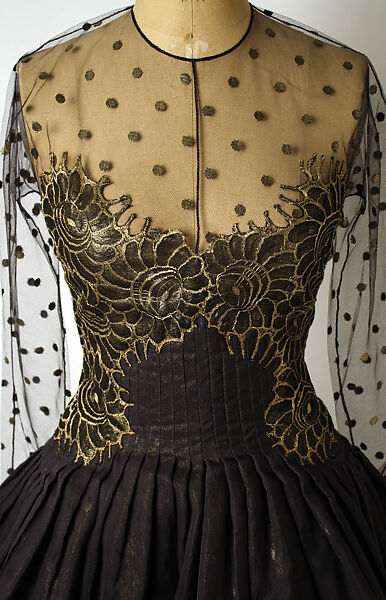 Evening ensemble, Geoffrey Beene (American, Haynesville, Louisiana 1927–2004 New York), silk, metallic thread, American